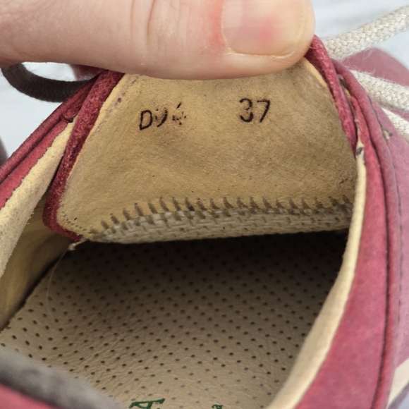 EL NATURALISTA Burgundy Leather Sneakers 37 Very Good Condition - Picture 7 of 9